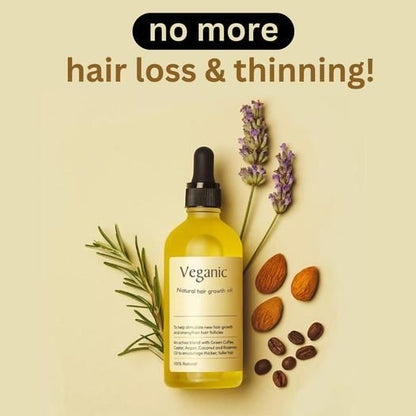GrowVega™ Vegan Hair Growth Oil – Boost Hair Regrowth & Strength Naturally (Pack of 2)
