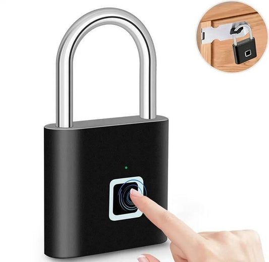 SecurePro™ Fingerprint Padlock – Rechargeable, Keyless Smart Lock for Maximum Security