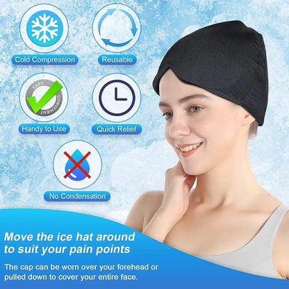 MigraEase™ Cooling & Heating Headache Relief Cap – Instant Migraine Soothing Therapy