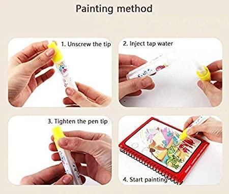 FunSplash™ Reusable Magic Water Painting Book – Mess-Free Learning for Kids