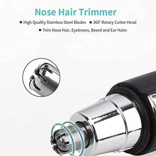 TrimEase™ Battery-Powered Nose & Ear Hair Trimmer – Painless, Precise & Effortless Grooming