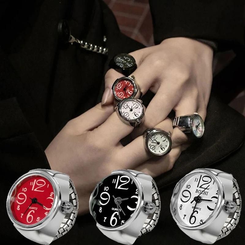TimelessRing™ Analog Quartz Finger Watch – Stylish & Adjustable Ring Watch for Men & Women