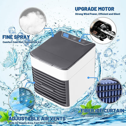 AquaMist™ 3-in-1 Humidifier, Air Purifier & Mini Cooler – Stay Cool & Refreshed Anywhere
