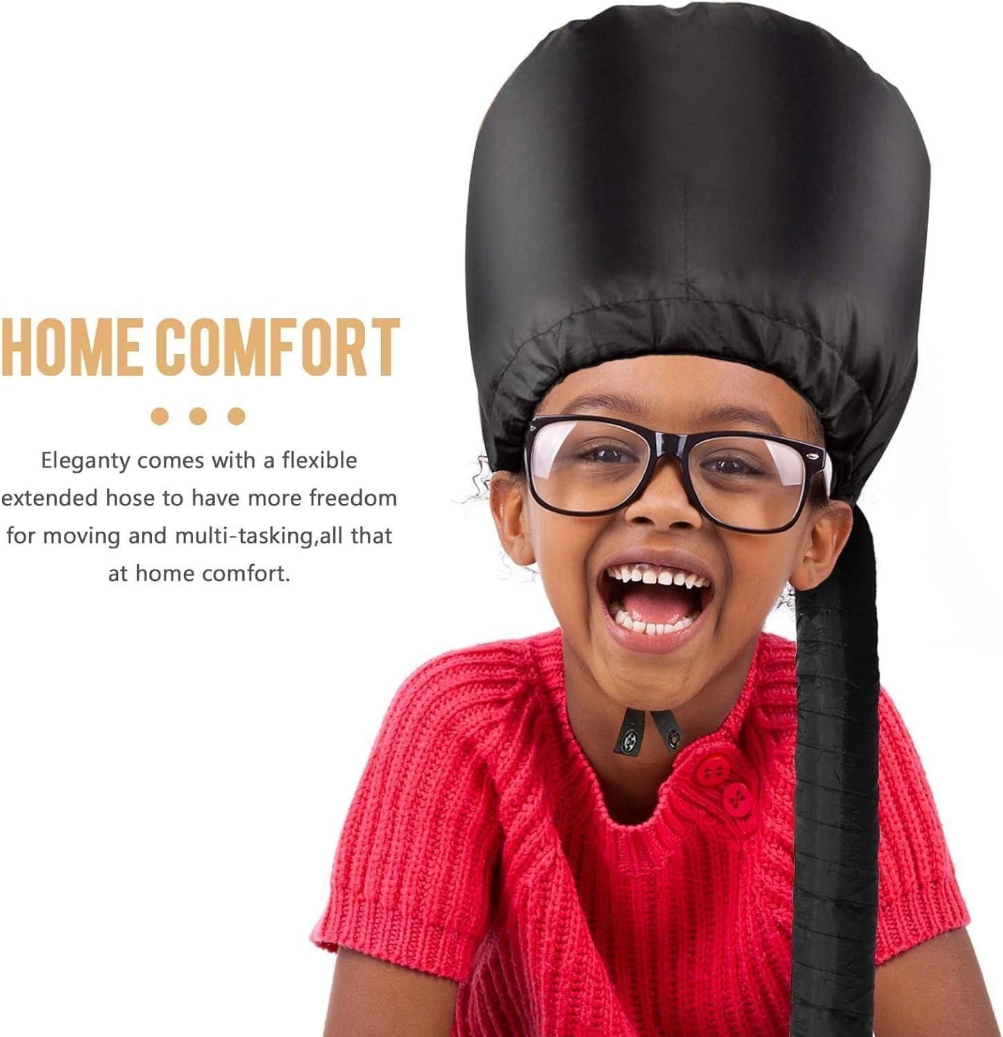 DryPro™ Hooded Hair Dryer Diffuser Cap – Fast, Even Drying for Frizz-Free Curls