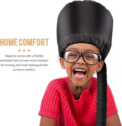 DryPro™ Hooded Hair Dryer Diffuser Cap – Fast, Even Drying for Frizz-Free Curls