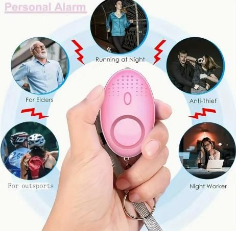 SafeAlert™ Personal Alarm Keychain – Emergency Safety Siren with LED Light