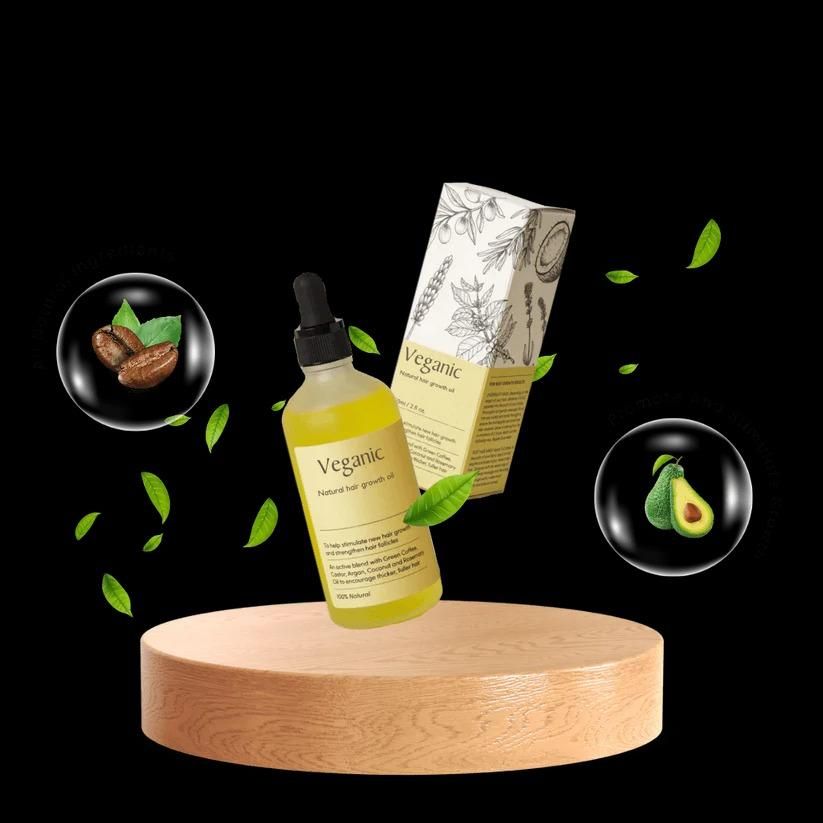 GrowVega™ Vegan Hair Growth Oil – Boost Hair Regrowth & Strength Naturally (Pack of 2)