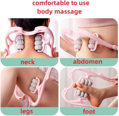 RelaxaNeck™ 6-Wheel Dual Pressure Point Cervical Neck Massager – Instant Pain Relief & Relaxation