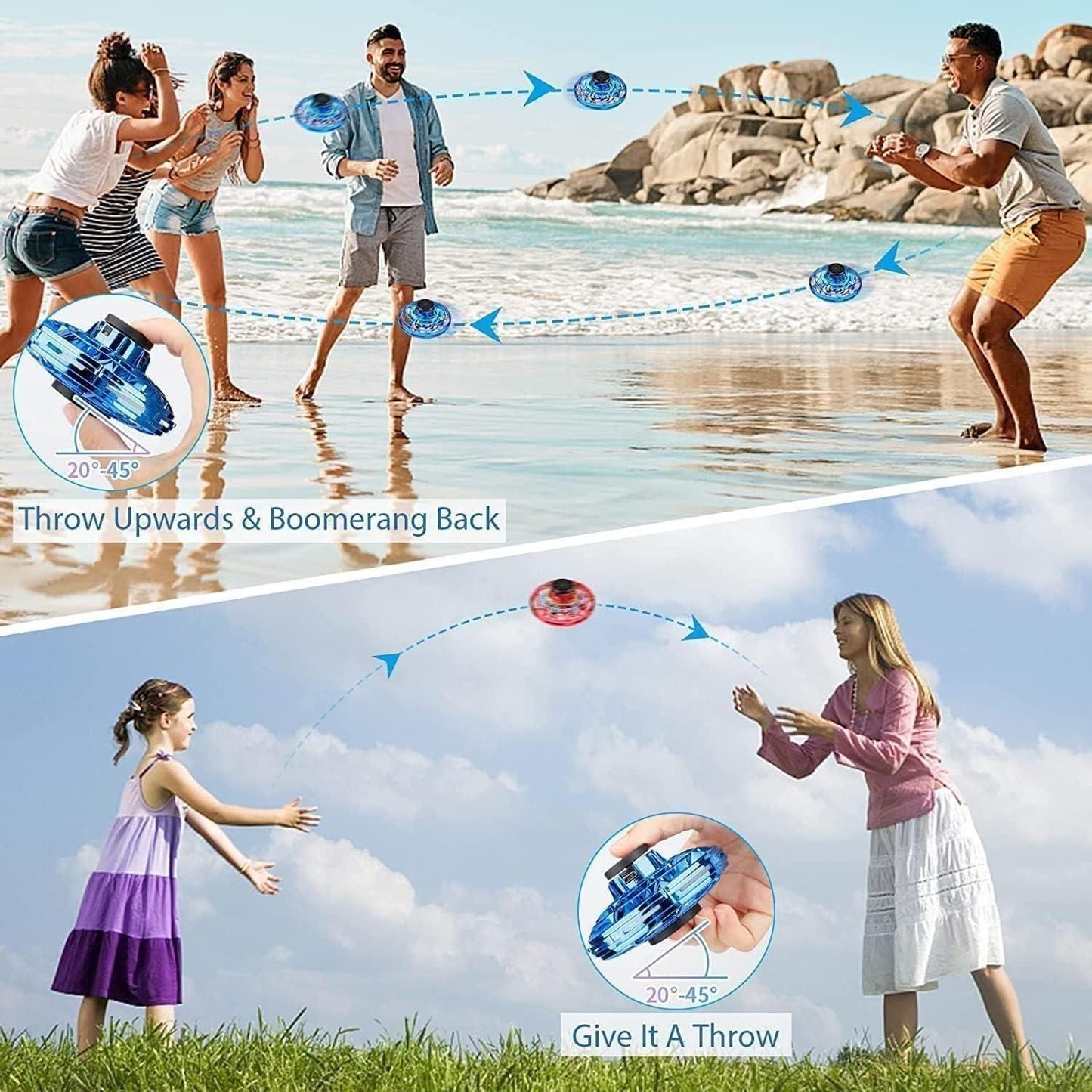 SkyGlide™ Magic Flying Orb Spinner – Gravity-Defying Fun for All Ages