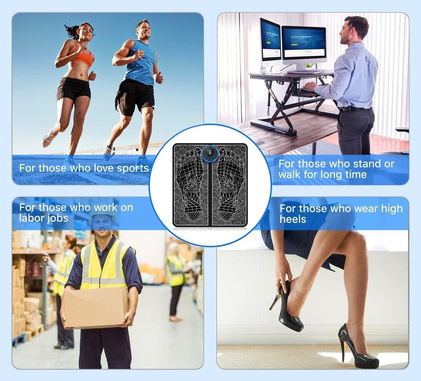 SootheRelief™ EMS Foot Massager – Wireless, Pain-Relieving & Relaxing Therapy