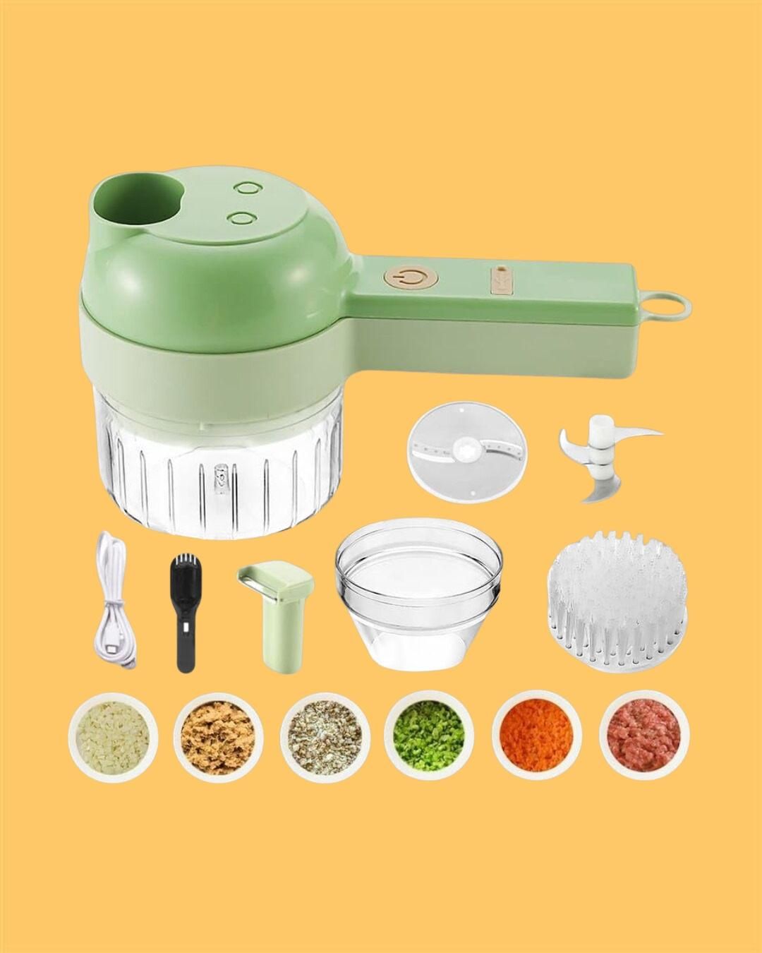 SwiftChop  Portable Electric Vegetable Cutter & Slicer Set