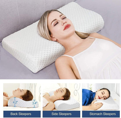 OrthoSleep™ Neck Support Pillow – The Ultimate Comfort for Pain-Free Sleep