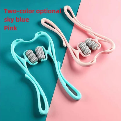 RelaxaNeck™ 6-Wheel Dual Pressure Point Cervical Neck Massager – Instant Pain Relief & Relaxation