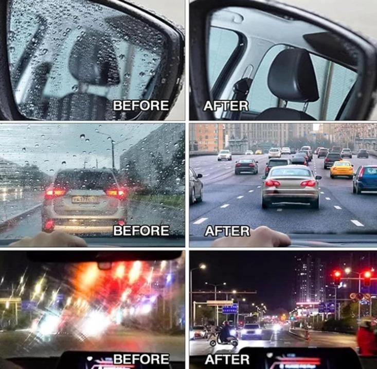 ClearView™ 2-in-1 Glass & Mirror Cleaner – Drive Safely in Rain & Fog