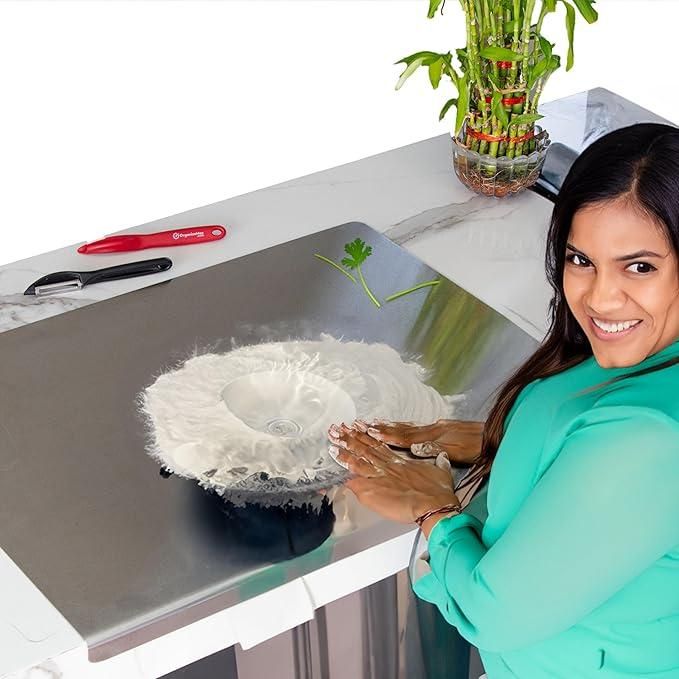 ChefSteel™ Stainless Steel Chopping Board – Ultra-Durable, Hygienic & Scratch-Resistant