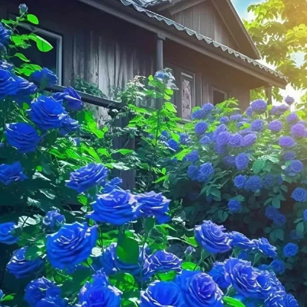 BloomClimb™ Blue Climbing Rose Seeds – Rare & Stunning Garden Beauty