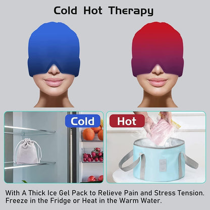MigraEase™ Cooling & Heating Headache Relief Cap – Instant Migraine Soothing Therapy