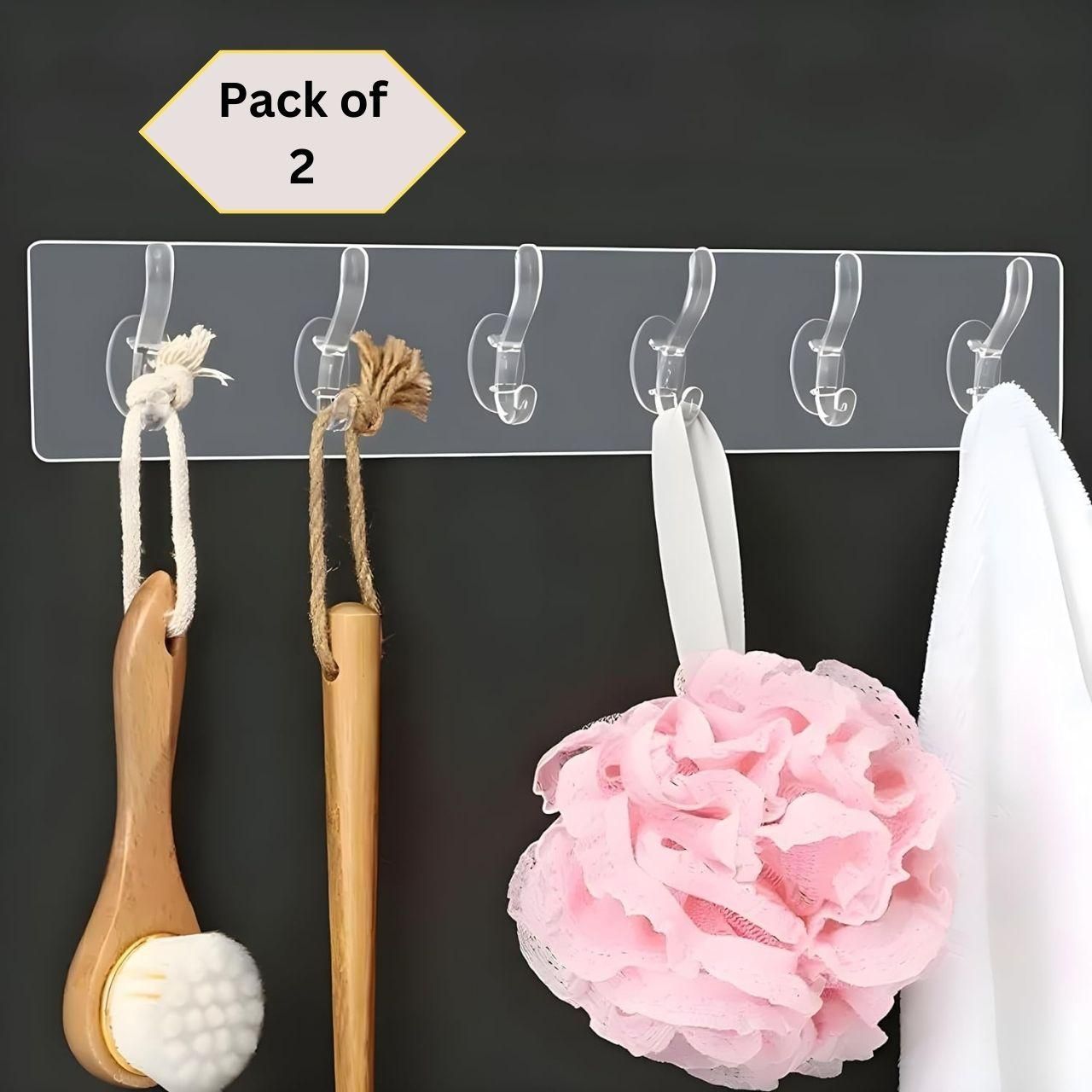 StrongGrip™ Wall Hanger Hooks – Heavy-Duty, Damage-Free Storage (Pack of 2)