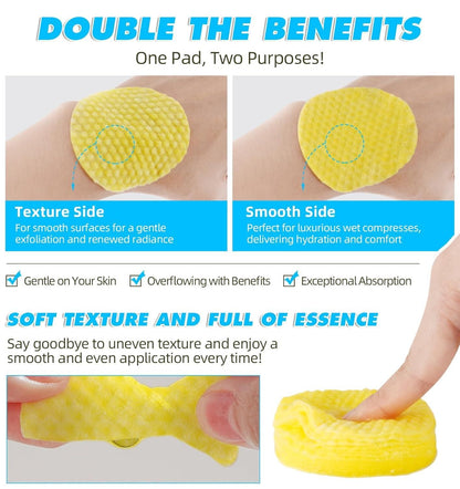 GlowBright™ Turmeric Kojic Acid Cleansing Pads – Instant Brightening & Deep Cleansing