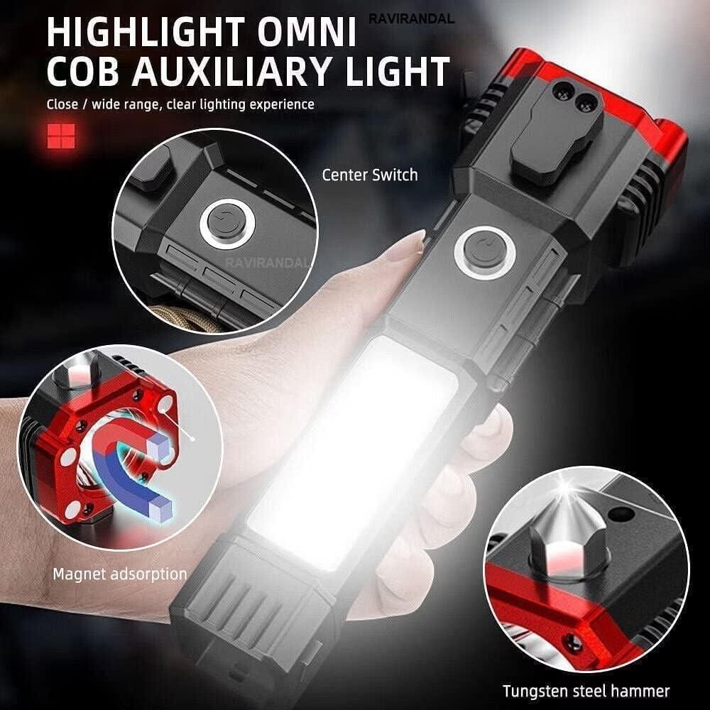 PowerBeam™ 7-in-1 Multifunctional LED Flashlight – The Ultimate Survival & Work Light