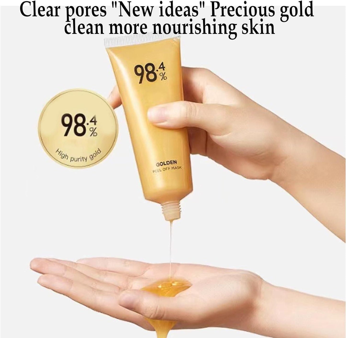 24K Gold Peel-Off Mask (Pack of 2) – Deep Cleanse, Brighten & Rejuvenate