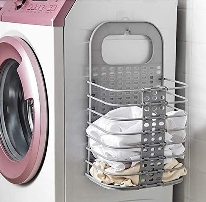 FlexiStore™ Space-Saving Hanging Laundry Basket – Foldable & Multi-Use