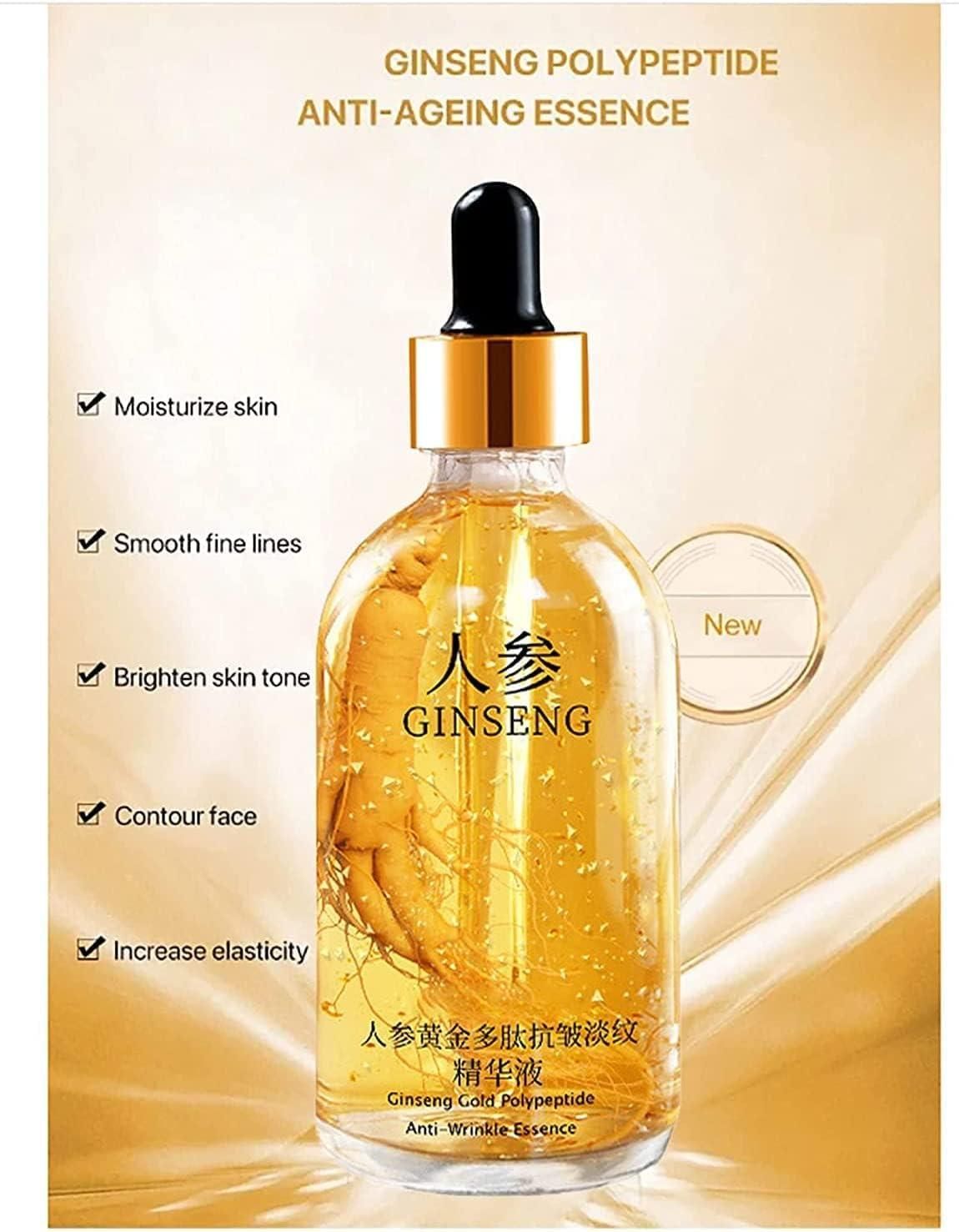 GlowRegen™ Ginseng Gold Polypeptide Anti-Ageing Serum – Youthful Radiance in Every Drop