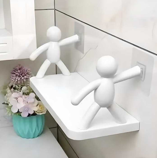StickBuddy™ Wall Hanging Storage Shelf – No-Drill, Heavy-Duty Organizer for Bathroom & Kitchen