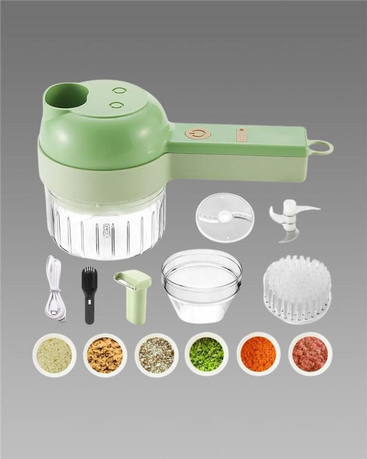 SwiftChop  Portable Electric Vegetable Cutter & Slicer Set