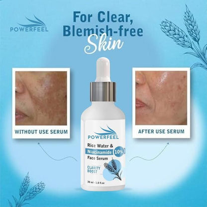 GlowNourish™ Rice Water & Niacinamide Serum – Brightens & Clears Skin (30ML)