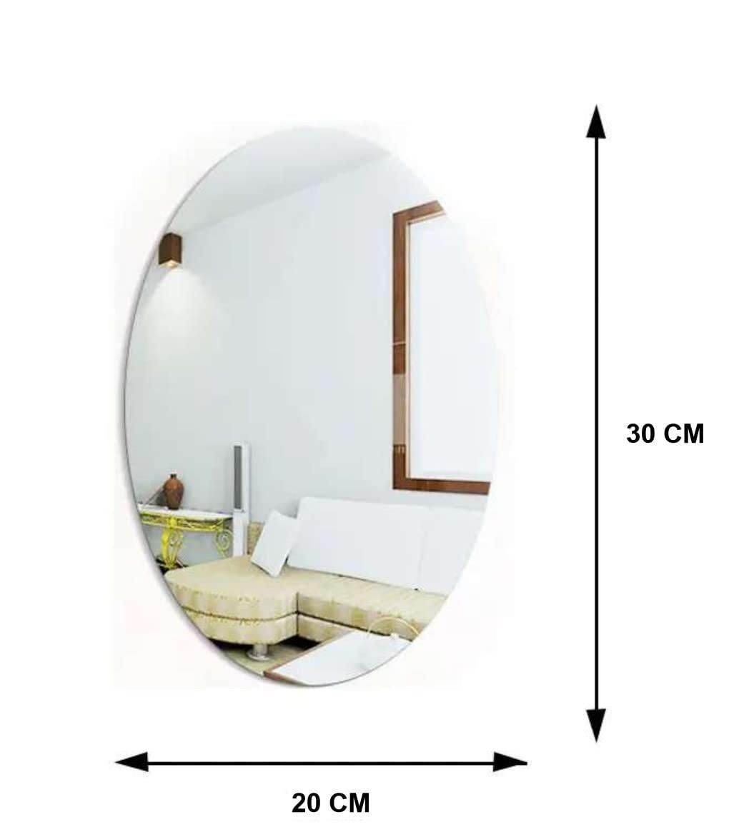 ReflectEase™ Oval & Square Shape Mirror Combo – Premium Wall & Tabletop Decor (Pack of 2)