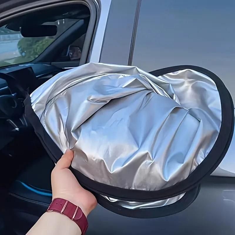 ShadeGuard™ Folding Car Window Sunshade Cover – UV Protection & Heat Resistant