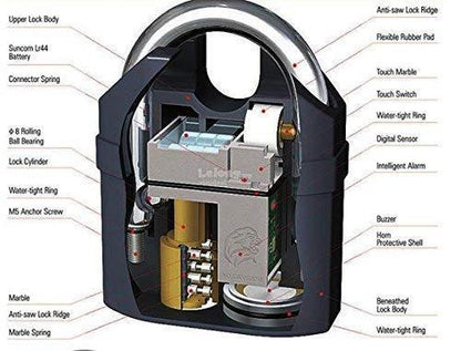 SecureGuard™ Motion Sensor Security Padlock – Alarm Lock with Siren Alert
