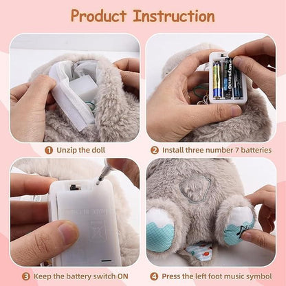 SleepBuddy™ Baby Sound Machine & Breathing Otter – Portable Plush Soothing Toy