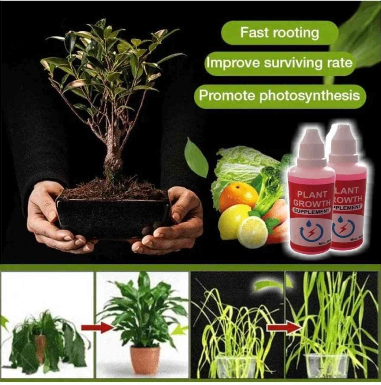 GrowMax™ Plant Growth Enhancer – Organic & Powerful Growth Booster (Pack of 2)