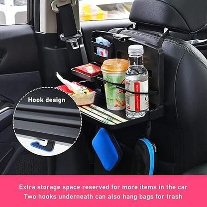 AutoTray™ Car Travel Foldable Dining & Food Tray – Compact & Adjustable Car Table