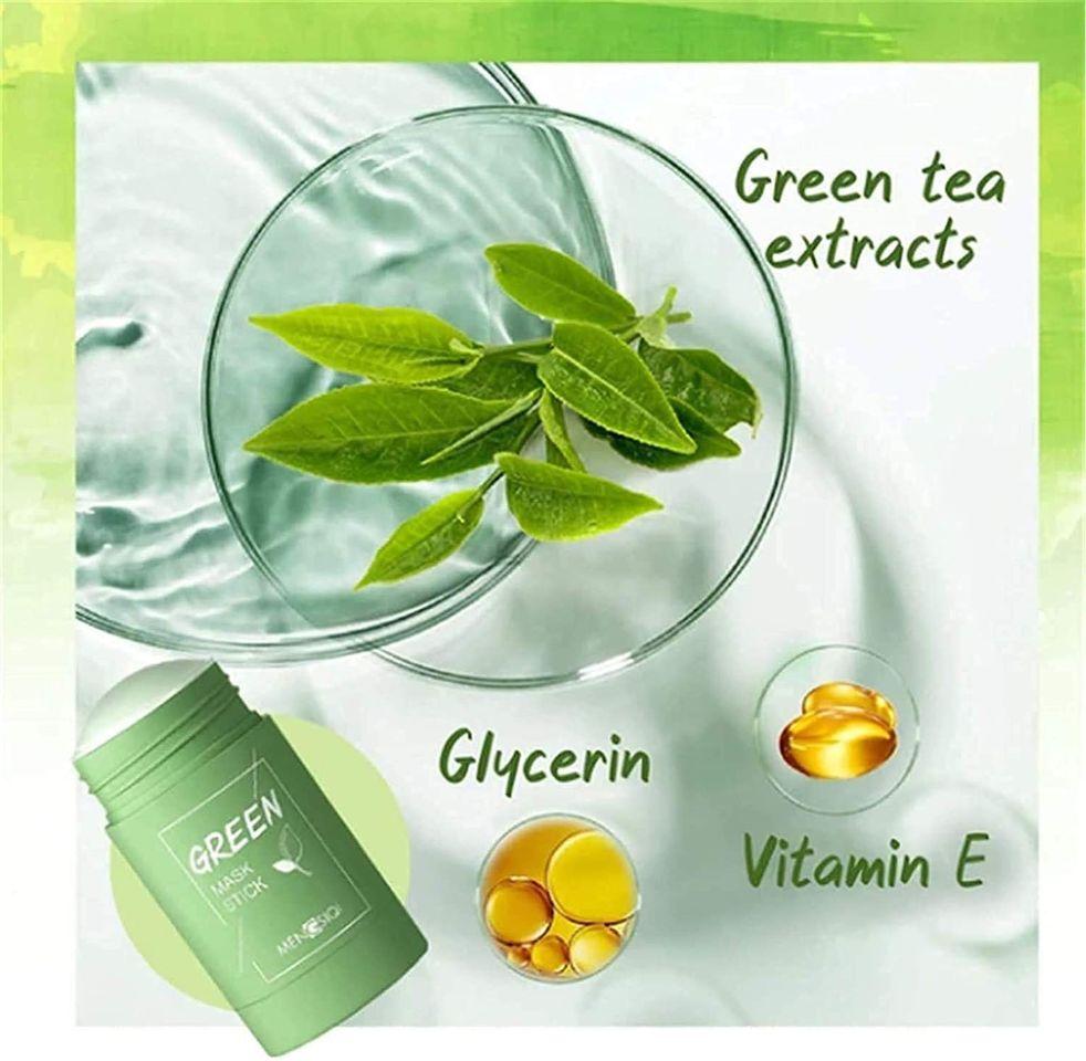 GlowPur™ Green Tea Cleansing Mask Stick – Blackhead Remover & Oil Control Formula