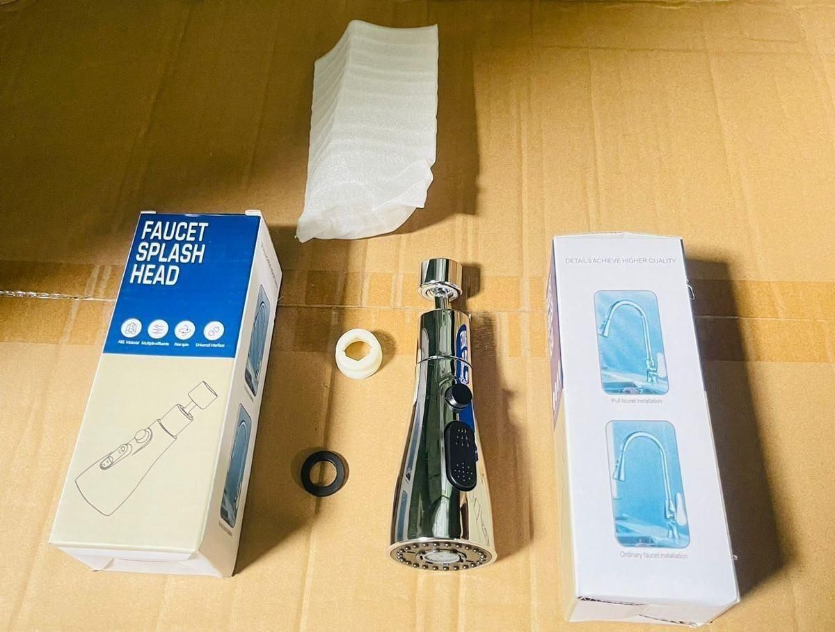 AquaFlow 3-Modes Adjustable Kitchen Sink Faucet Nozzle