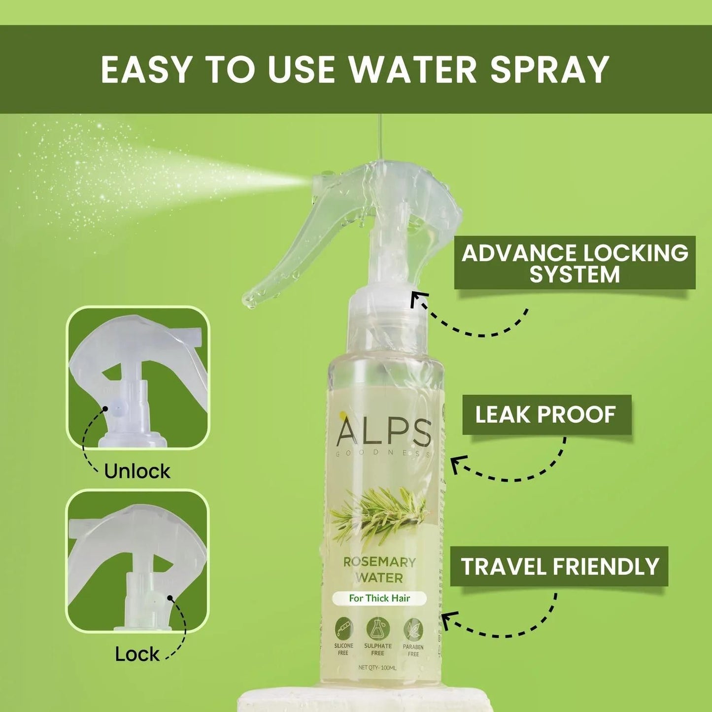 RoseMend™ Hair Regrowth Spray – Buy 1 Get 2 FREE | Natural & Powerful Herbal Formula