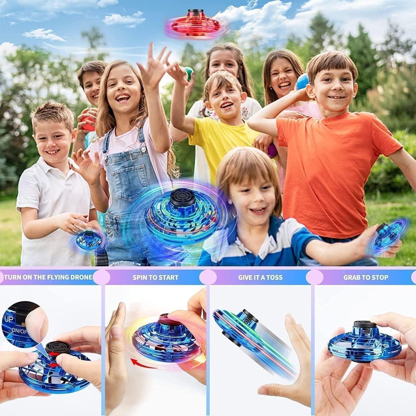 SkyGlide™ Magic Flying Orb Spinner – Gravity-Defying Fun for All Ages