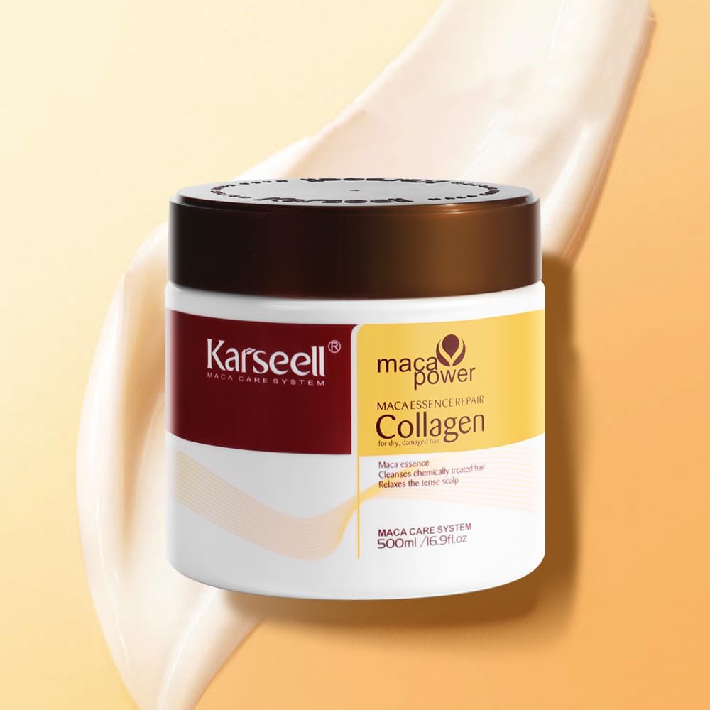 Karseell™ Maca Power Collagen Hair Mask – Intense Repair & Deep Nourishment (Pack of 2)