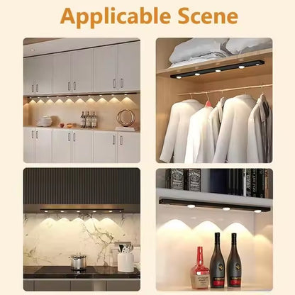 GlowLite By Ankaa,USB Rechargeable LED PIR Motion Sensor Cabinet Light