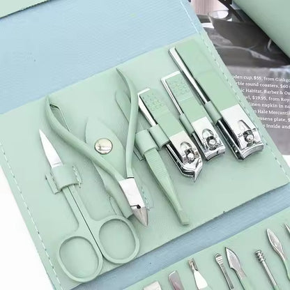 GlamCare By Ankaa, 16-in-1 Manicure & Pedicure Professional Grooming Kit–Unisex Beauty Care