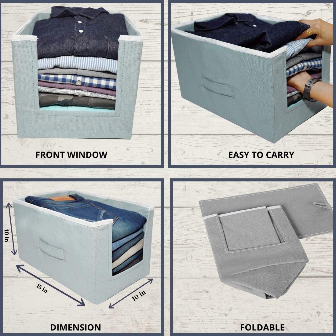 SmartFold Stackable Cloth Organizer – Space-Saving Wardrobe Solution