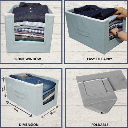 SmartFold Stackable Cloth Organizer – Space-Saving Wardrobe Solution