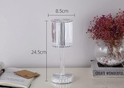 LumiGlow 16-Color Crystal Table Lamp – Elegant Touch Control LED Night Light