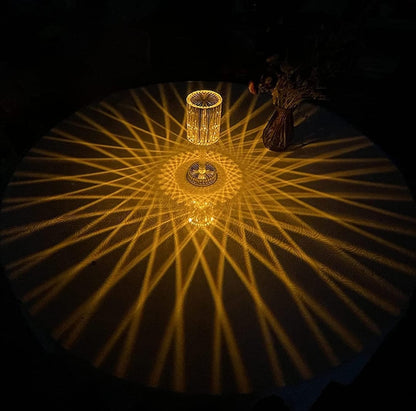LumiGlow 16-Color Crystal Table Lamp – Elegant Touch Control LED Night Light
