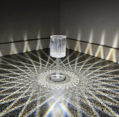 LumiGlow 16-Color Crystal Table Lamp – Elegant Touch Control LED Night Light