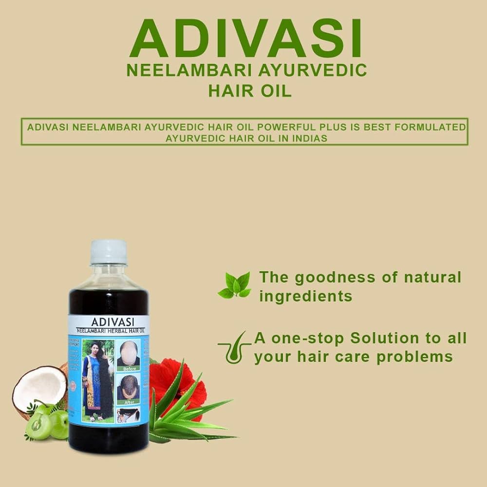 Adivasi Neelambari Herbal Hair Oil (125ML x 2) – Fast Hair Growth & Hair Fall Control