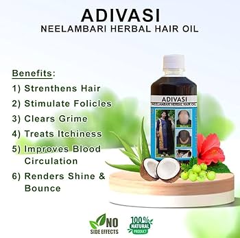 Adivasi Neelambari Herbal Hair Oil (125ML x 2) – Fast Hair Growth & Hair Fall Control
